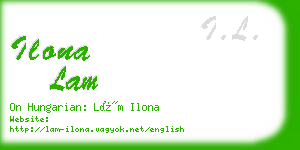 ilona lam business card